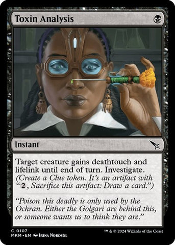 Toxin Analysis (Murders at Karlov Manor) Near Mint Foil