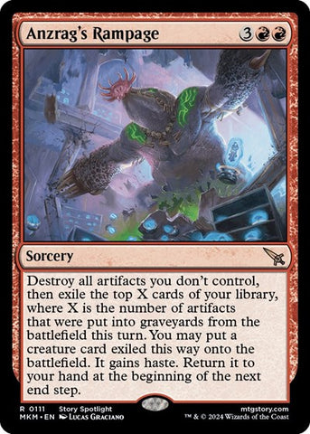 Anzrag's Rampage (Murders at Karlov Manor) Near Mint Foil