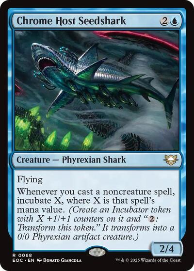 Chrome Host Seedshark (Commander: Edge of Eternities) Near Mint