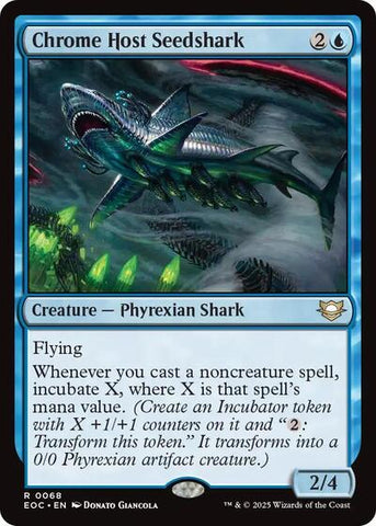 Chrome Host Seedshark (Commander: Edge of Eternities) Near Mint