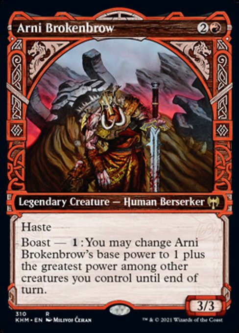 Arni Brokenbrow (Showcase) (Kaldheim) Near Mint