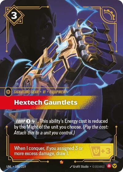 Hextech Gauntlets (Unleashed) Near Mint Foil