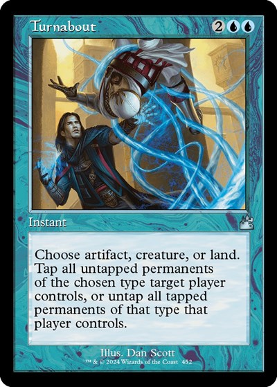 Turnabout (Retro Frame) (Ravnica Remastered) Near Mint Foil