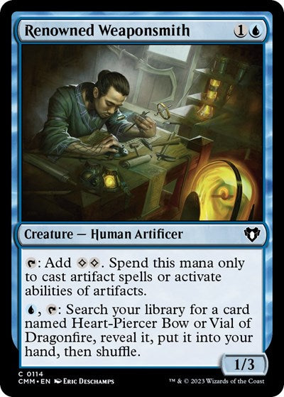Renowned Weaponsmith (Commander Masters) Light Play Foil