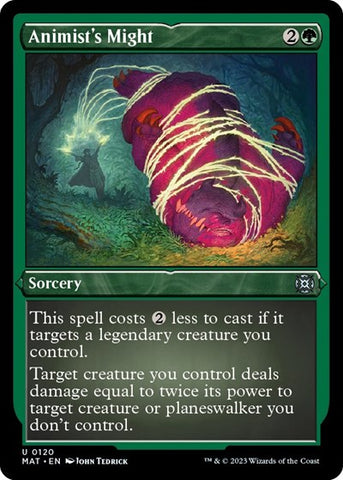 Animist's Might (Foil Etched) (March of the Machine: The Aftermath) Near Mint Foil