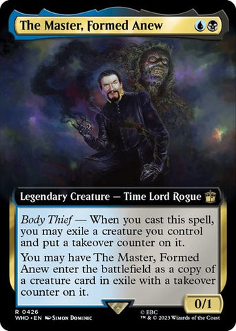 The Master, Formed Anew (Extended Art) (Universes Beyond: Doctor Who) Near Mint Foil