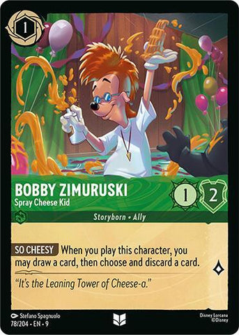 Bobby Zimuruski - Spray Cheese Kid (Fabled) Near Mint Cold Foil
