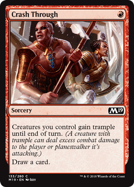 Crash Through (Magic 2019 Core Set) Near Mint Foil