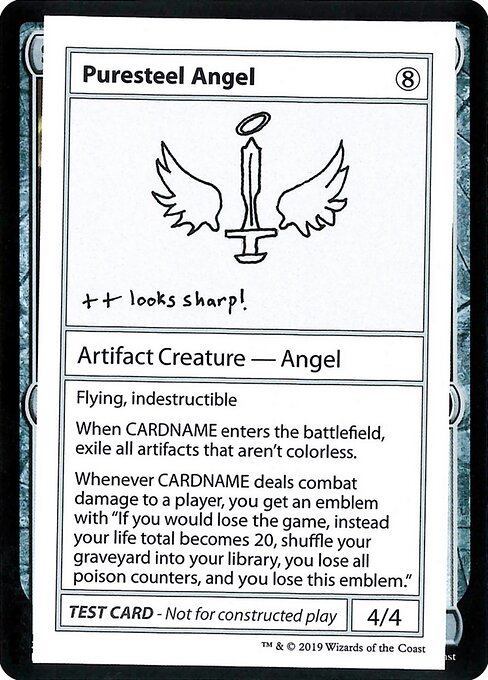 Puresteel Angel (No PW Symbol) (Mystery Booster Test Print 2021) Near Mint