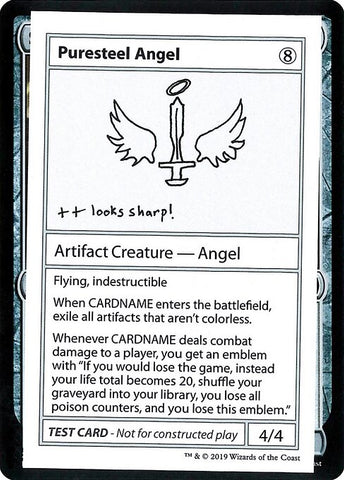 Puresteel Angel (No PW Symbol) (Mystery Booster Test Print 2021) Near Mint