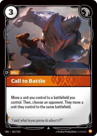 Call to Battle (Unleashed) Near Mint Foil
