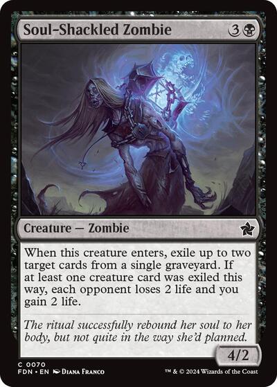 Soul-Shackled Zombie (Foundations) Near Mint