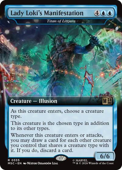 Lady Loki's Manifestation - Titan of Littjara (Extended Art) (Commander: Marvel Super Heroes) Near Mint