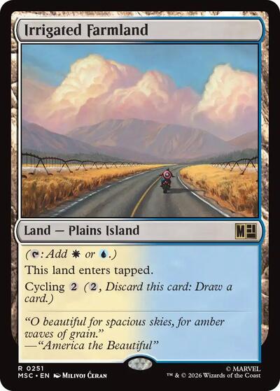 Irrigated Farmland (Surge Foil) (Commander: Marvel Super Heroes) Near Mint Foil
