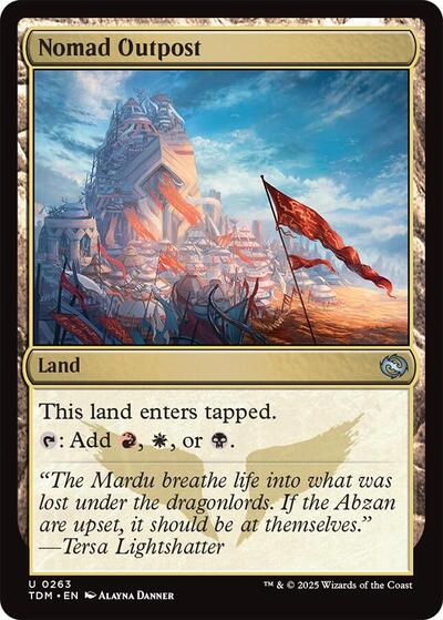 Nomad Outpost (Tarkir: Dragonstorm) Near Mint Foil