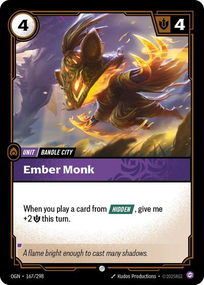 Ember Monk (Origins) Near Mint Foil
