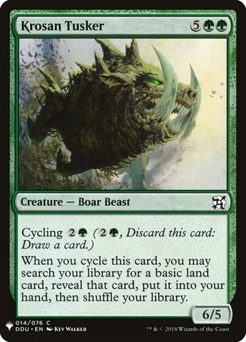 Krosan Tusker (Mystery Booster) Near Mint
