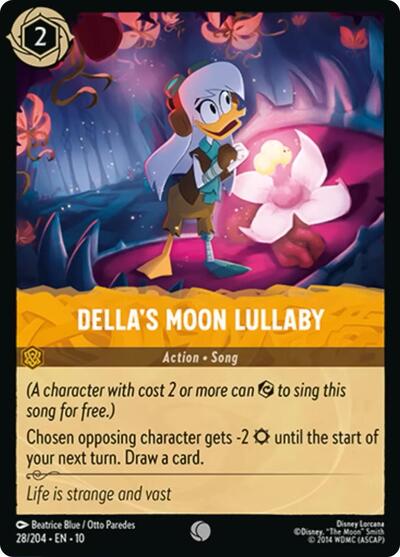Della's Moon Lullaby (Whispers in the Well) Near Mint Cold Foil