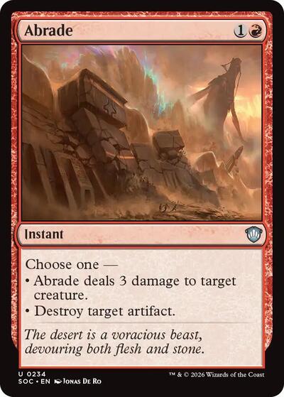 Abrade (Commander: Secrets of Strixhaven) Near Mint