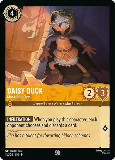 Daisy Duck - Musketeer Spy (Fabled) Near Mint Cold Foil