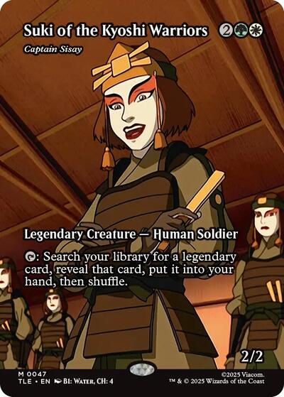 Suki of the Kyoshi Warriors - Captain Sisay (Borderless) (Avatar: The Last Airbender: Eternal-Legal) Near Mint Foil