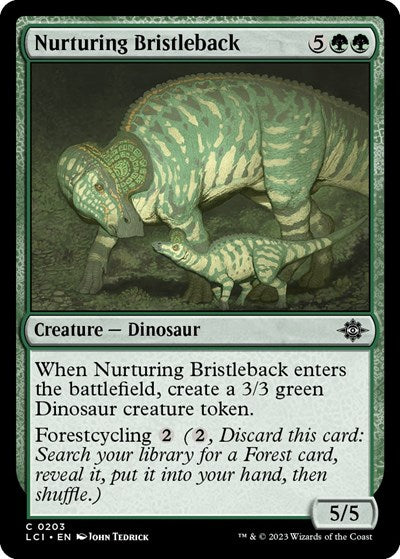 Nurturing Bristleback (The Lost Caverns of Ixalan) Near Mint Foil