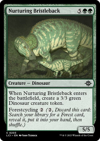 Nurturing Bristleback (The Lost Caverns of Ixalan) Near Mint Foil