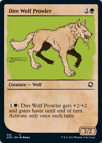 Dire Wolf Prowler (Showcase) (Adventures in the Forgotten Realms) Near Mint