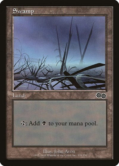 Swamp (339) (Urza's Saga) Medium Play