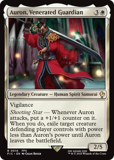 Auron, Venerated Guardian (Commander: FINAL FANTASY) Near Mint