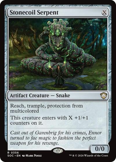 Stonecoil Serpent (Commander: Secrets of Strixhaven) Near Mint