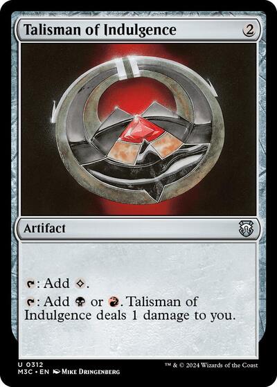 Talisman of Indulgence (Commander: Modern Horizons 3) Near Mint