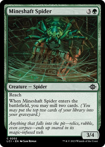 Mineshaft Spider (The Lost Caverns of Ixalan) Near Mint Foil