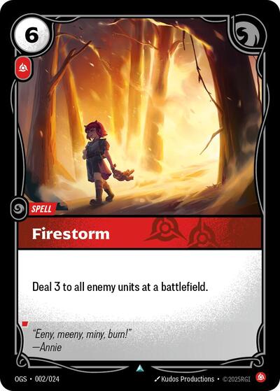 Firestorm (Origins: Proving Grounds) Near Mint