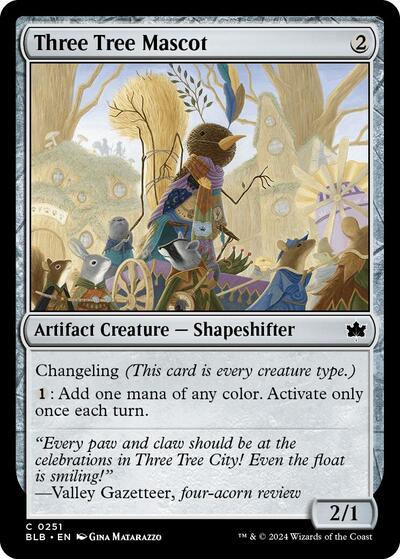Three Tree Mascot (Bloomburrow) Near Mint Foil