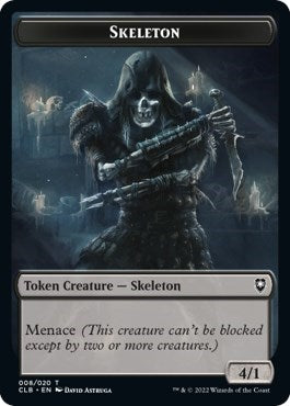 Skeleton Token (Commander Legends: Battle for Baldur's Gate) Near Mint