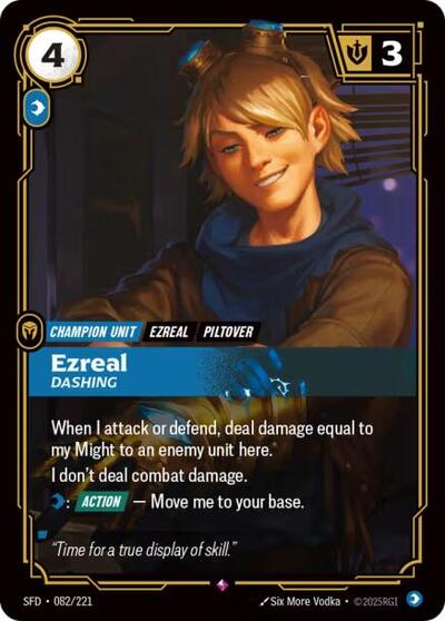 Ezreal Dashing (Spiritforged) Near Mint Foil