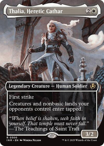 Thalia, Heretic Cathar (borderless) (Innistrad Remastered) Near Mint