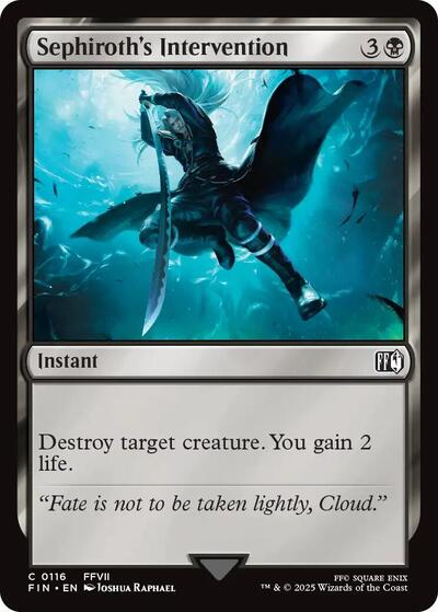 Sephiroth's Intervention (Universes Beyond: FINAL FANTASY) Light Play Foil