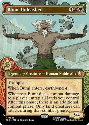 Bumi, Unleashed (Showcase) (Avatar: The Last Airbender) Near Mint Foil