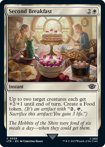 Second Breakfast (Universes Beyond: The Lord of the Rings: Tales of Middle-earth) Near Mint Foil