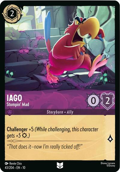 Iago - Stompin' Mad (Whispers in the Well) Near Mint Cold Foil