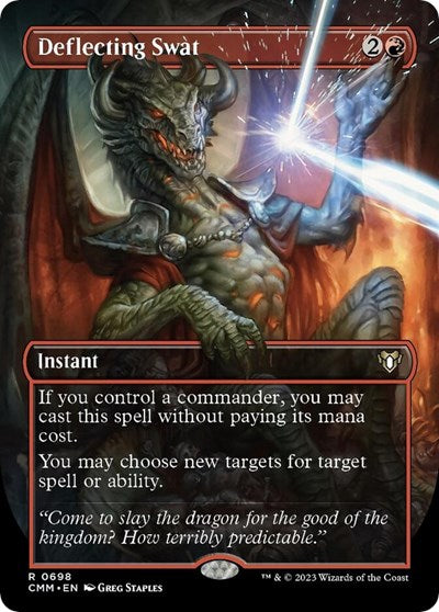 Deflecting Swat (Borderless) (Commander Masters) Near Mint Foil