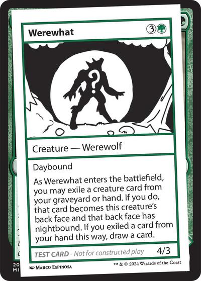 Werewhat (Mystery Booster 2 Playtest Cards) Near Mint