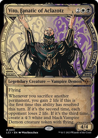 Vito, Fanatic of Aclazotz (Showcase) (The Lost Caverns of Ixalan) Near Mint Foil