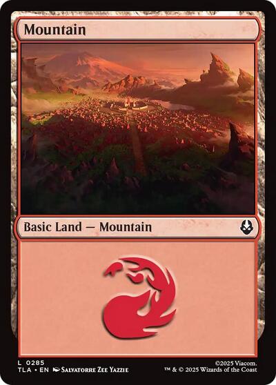 Mountain (0285) (Avatar: The Last Airbender) Near Mint Foil