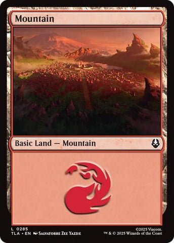 Mountain (0285) (Avatar: The Last Airbender) Near Mint Foil