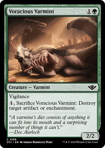 Voracious Varmint (Outlaws of Thunder Junction) Near Mint Foil