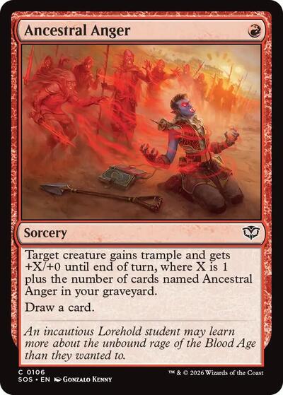 Ancestral Anger (Secrets of Strixhaven) Near Mint