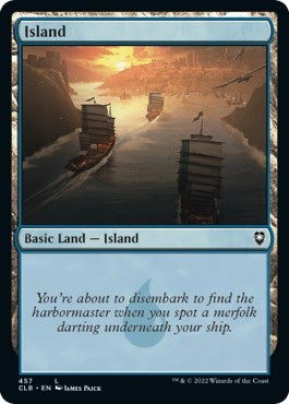 Island (457) (Commander Legends: Battle for Baldur's Gate) Near Mint Foil